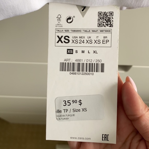 Zara Sweetheart Neckline Top - Picture 3 of 4